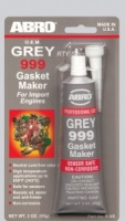 Герметик ABRO 85г силиконовый серый 9ABR