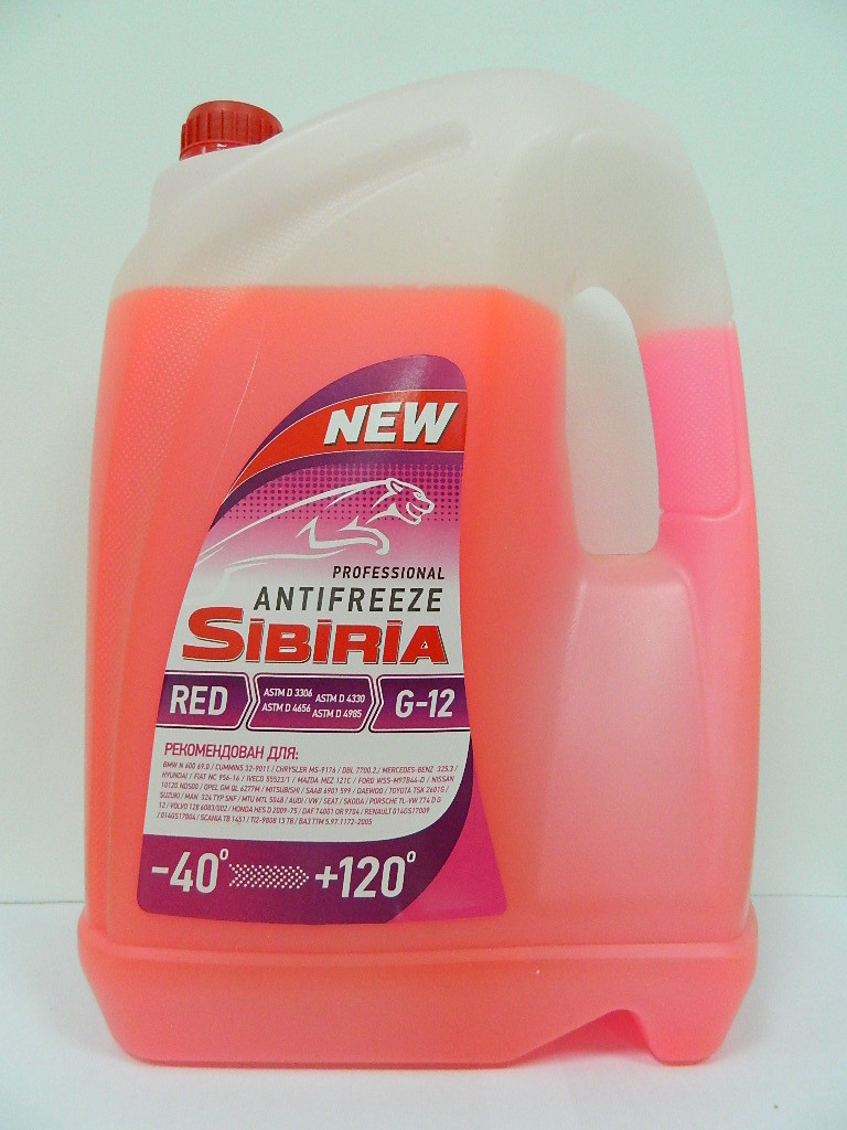 Антифриз Sibiria G-12 красный  5л. М+