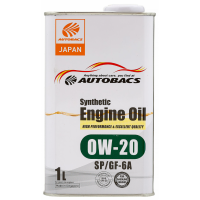 Масло Autobacs Engine 0w20 SP/GF-6A син.1л.(белая канистра)