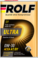 Масло ROLF S9 Ultra 0W30 Acea  A7/B7 синт.4л.М+