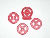 Крепление глушителя 1118 ПУ красный Форвард Автозапчасть (3+1 к-т)