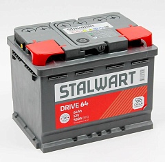 АКБ STALWART Drive 64 А/ч прямая полярность