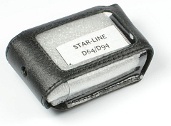 Чехол брелока сигнализации STAR-LINE D64/D94 кожа черный